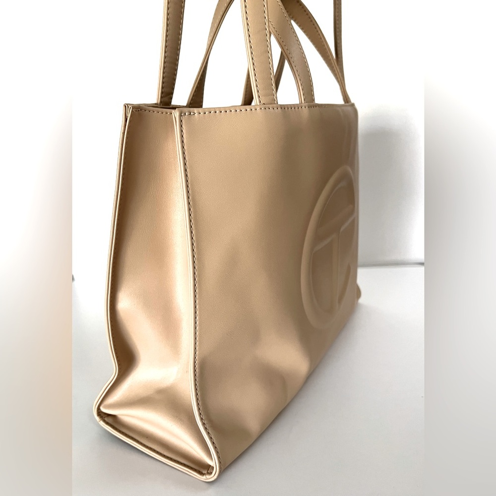 Telfar Cream Medium Tote Bag ~ Nice - Picture 14 of 15